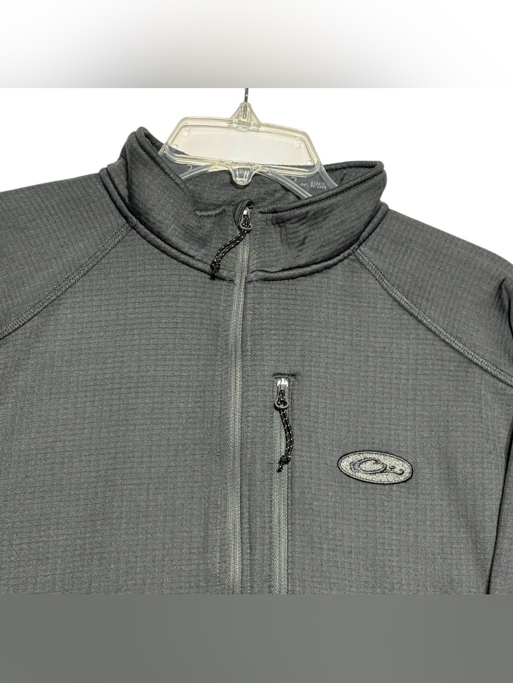 Drake Waterfowl Jacket Breathlite 1/4 Zip Gray Thermal Knit Warm CC Pocket